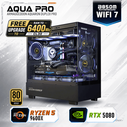 Armaggeddon High-End Gaming PC – AMD Ryzen 5 9600X + RTX 5080 | Custom Built Desktop