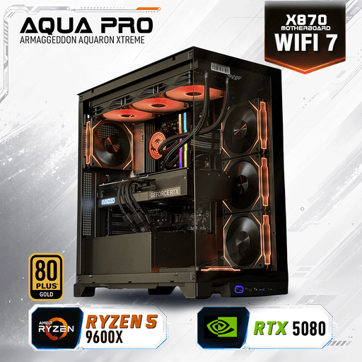 Armaggeddon High-End Gaming PC – AMD Ryzen 5 9600X + RTX 5080 | Extreme Performance Build