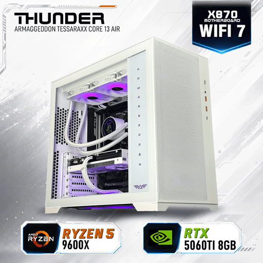 Armaggeddon Gaming PC - AMD RYZEN 5 9600X + RTX 5060Ti 8GB | Extreme Performance Build