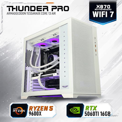Armaggeddon Gaming PC – AMD Ryzen 5 9600X + RTX 5060Ti 16GB | Extreme Performance Build