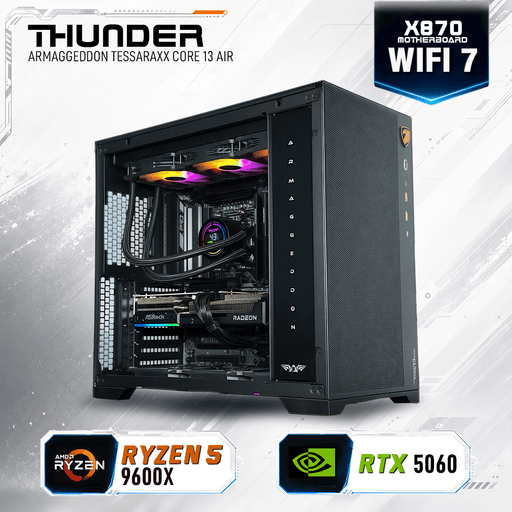 Armaggeddon Gaming PC – AMD Ryzen 5 9600X + RTX 5060 | Extreme Performance Build
