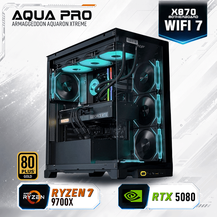Armaggeddon High-End Gaming PC – AMD Ryzen 7 9700X + RTX 5080 | Extreme Performance Build