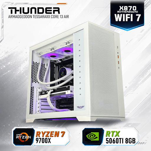 Armaggeddon Gaming PC - AMD RYZEN 7 9700X + RTX 5060Ti 8GB | Extreme Performance Build