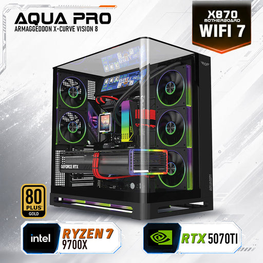 Armaggeddon High-End Gaming PC – AMD Ryzen 7 9700X + RTX 5070Ti | Extreme Performance Build