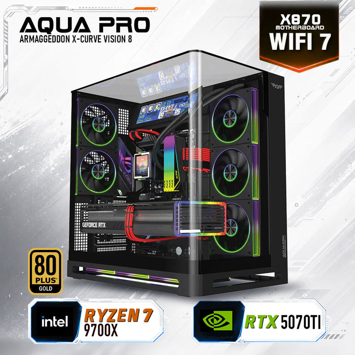 Armaggeddon High-End Gaming PC – AMD Ryzen 7 9700X + RTX 5070Ti | Extreme Performance Build