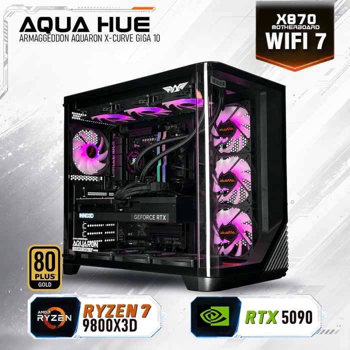 Armaggeddon High-End Gaming PC – AMD Ryzen 7 9800X3D + RTX 5090 | Extreme Performance Build