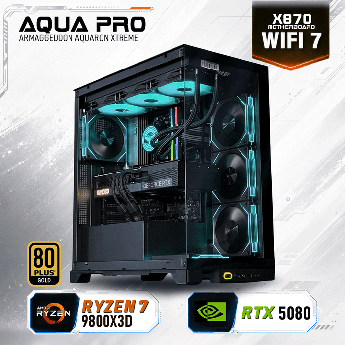 Armaggeddon High-End Gaming PC – AMD Ryzen 7 9800X3D + RTX 5080 | Extreme Performance Build