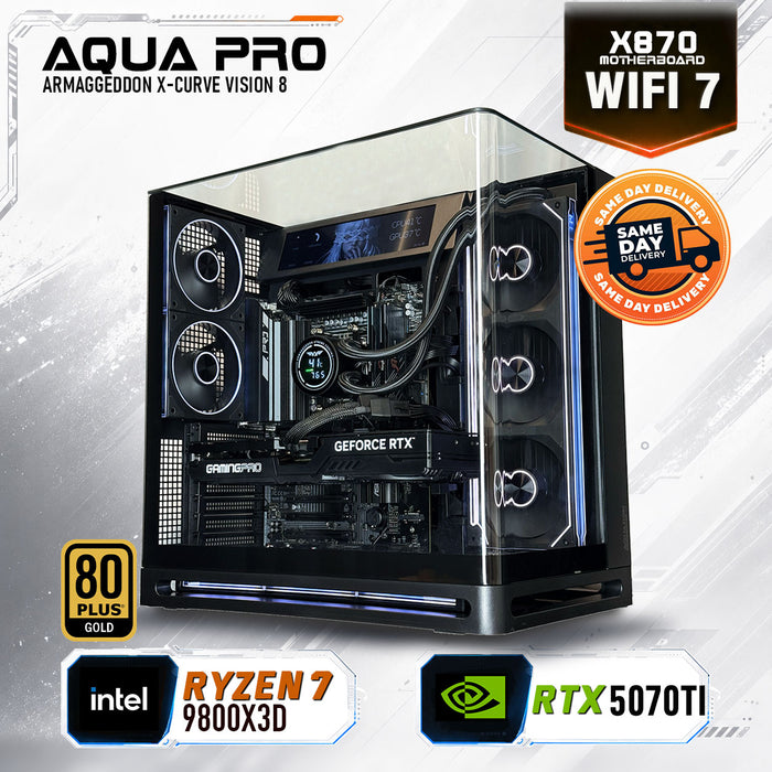 Armaggeddon High-End Gaming PC - AMD RYZEN 7 9800X3D + RTX 5070Ti | SAME DAY DELIVERY