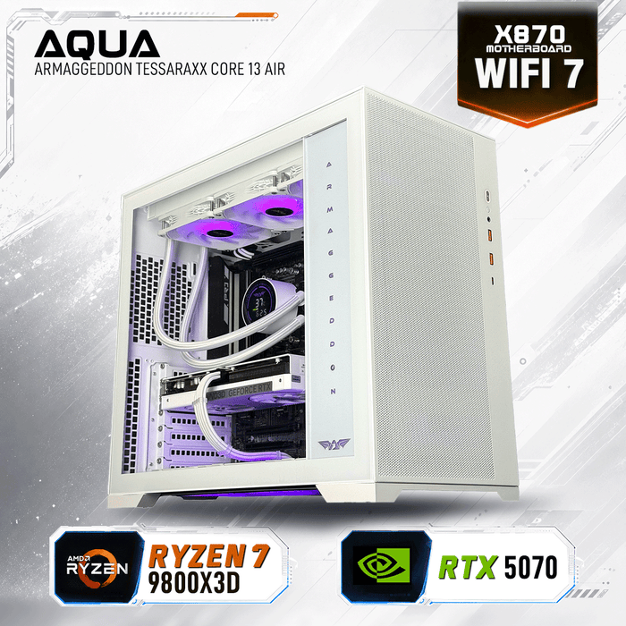 Armaggeddon Gaming PC – AMD Ryzen 7 9800X3D + RTX 5070 | Extreme Performance Build