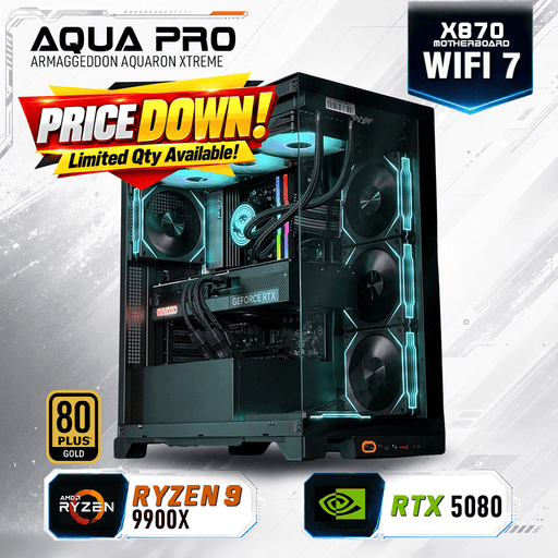 Armaggeddon High-End Gaming PC – AMD Ryzen 9 9900X + RTX 5080 | LIMITED OFFER