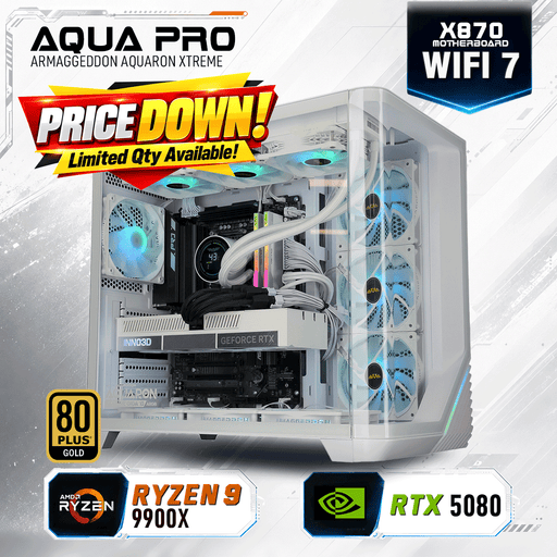 Armaggeddon High-End Gaming PC – AMD Ryzen 9 9900X + RTX 5080 | LIMITED OFFER