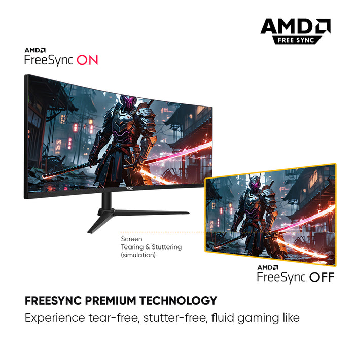 Armaggeddon 34" UWQHD 180Hz Monitor 1Ms Curve Built In Speaker Gaming Monitor