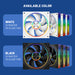 Armaggeddon PWM 120-V ARGB Kit 8000 120mm PC cooling fan 4-pack