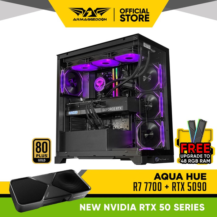 AQUA HUE R7 7700 + RTX 5090