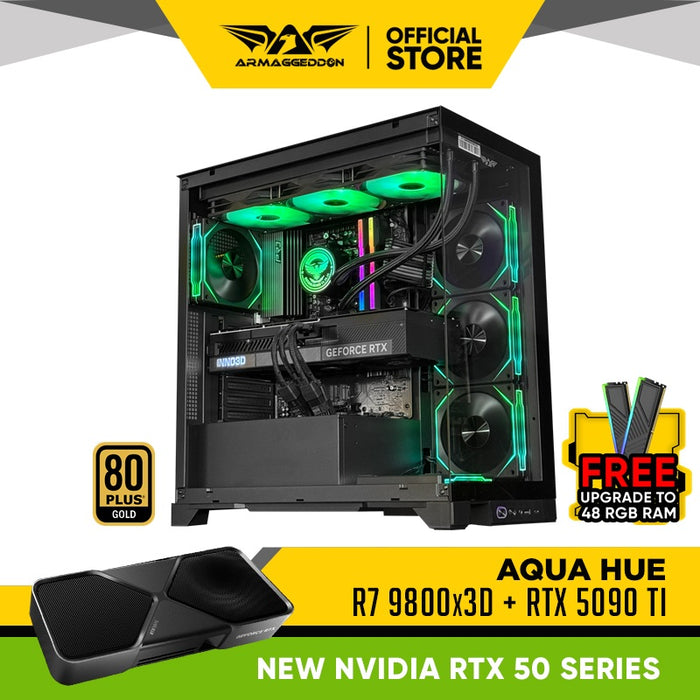 AQUA HUE R7 9800X3D + RTX 5090