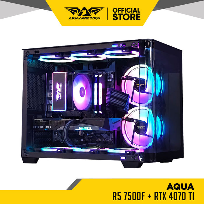 AQUA l R5 7500F + RTX 4070 TI (SAME DAY DELIVERY)