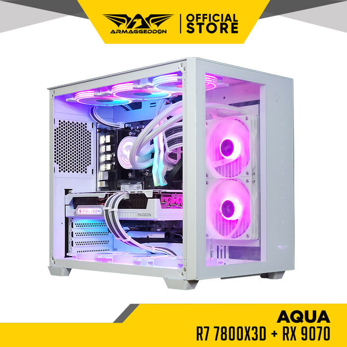 AQUA | R7 7800X3D + RX 9070