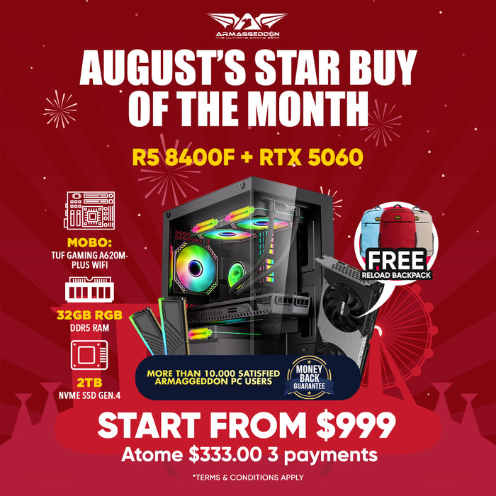 THUNDER PRO R5 8400F + RTX 5060 (AUGUST TOP PICK)