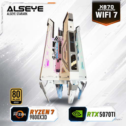 Armaggeddon High-End Gaming PC – AMD Ryzen 7 9800X3D + RTX 5070Ti | Alseye StarArk