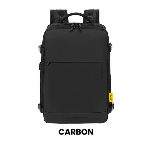 Armaggeddon Nomad 15 Flight Approved Travel Laptop Backpack with Anti Theft Lock, USB-A & USB-C Charging Ports and Shoe Compartment
