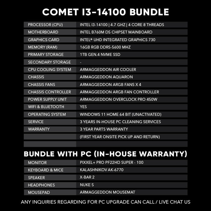 Comet I3-14100 | Best Entry Level for Gaming and Office