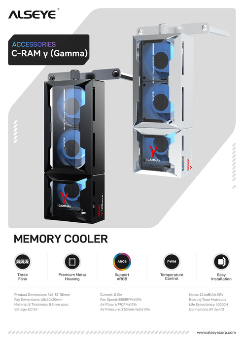 ALSEYE C-RAM-Gamma RAM cooler product details