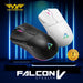 Armaggeddon Falcon V Stealth Wired RGB Gaming Mouse 12000 CPI, 1000Hz Polling Rate, 7 Programmable Buttons, Black/White