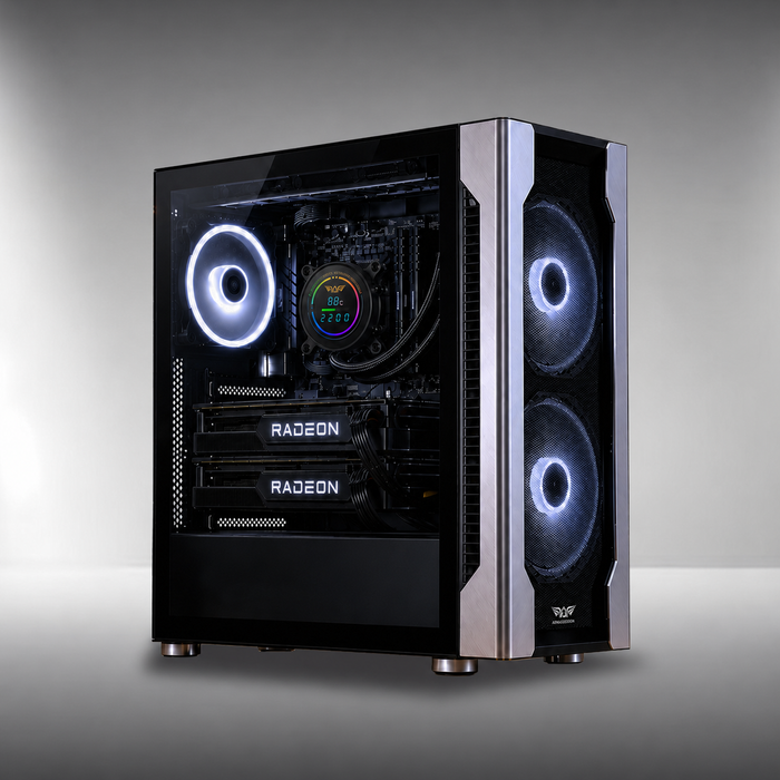 Armaggeddon AI Workstation PC - AMD THREADRIPPER 9980X + DUAL AI PRO R9700 | AI Training & LLM Workstation