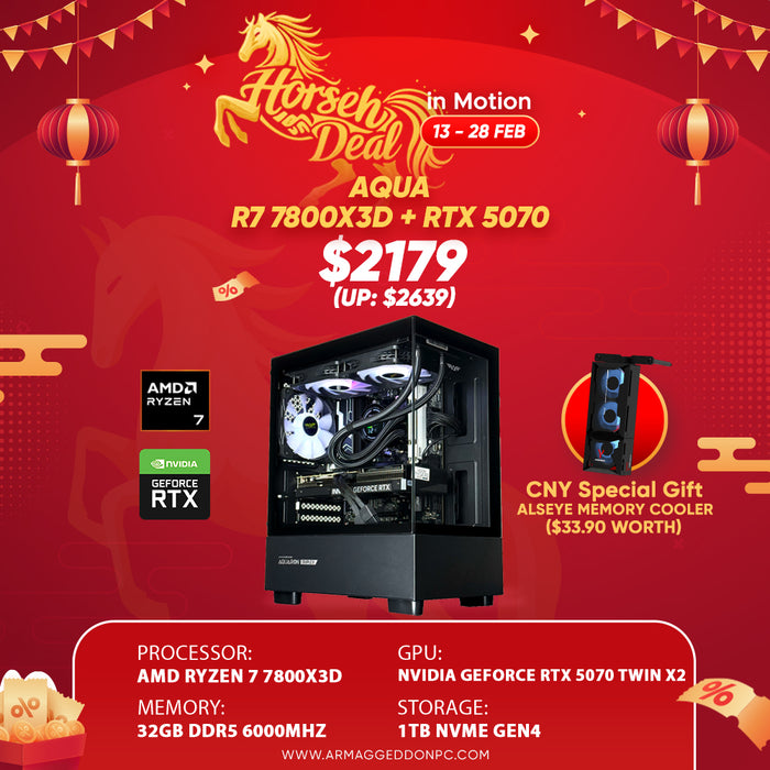 RYZEN 7 7800X3D + RTX 5070 (HORSEH DEAL)
