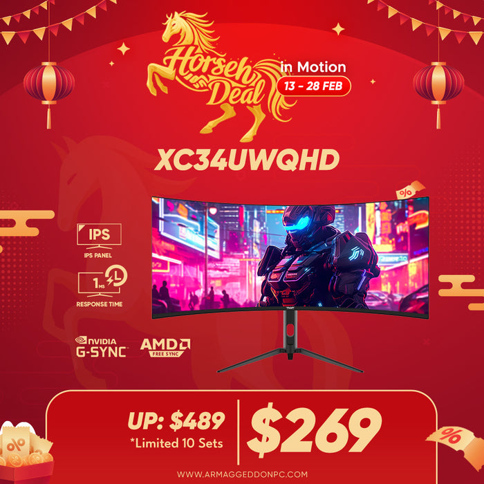 XTREME SERIES XC34UWQHD 180Hz GSYNC (HORSEH DEAL)