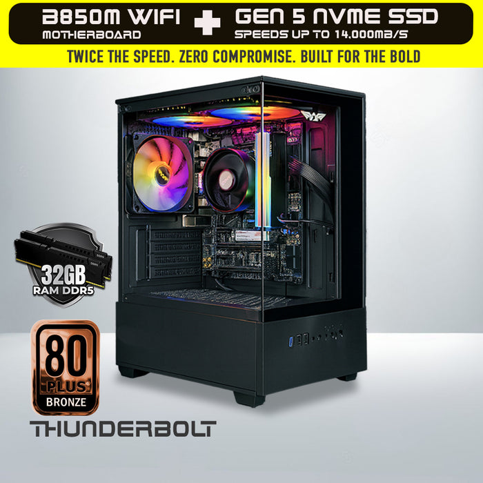 RYZEN 7 8700G | GEN.5 High Speed Home & Office PC