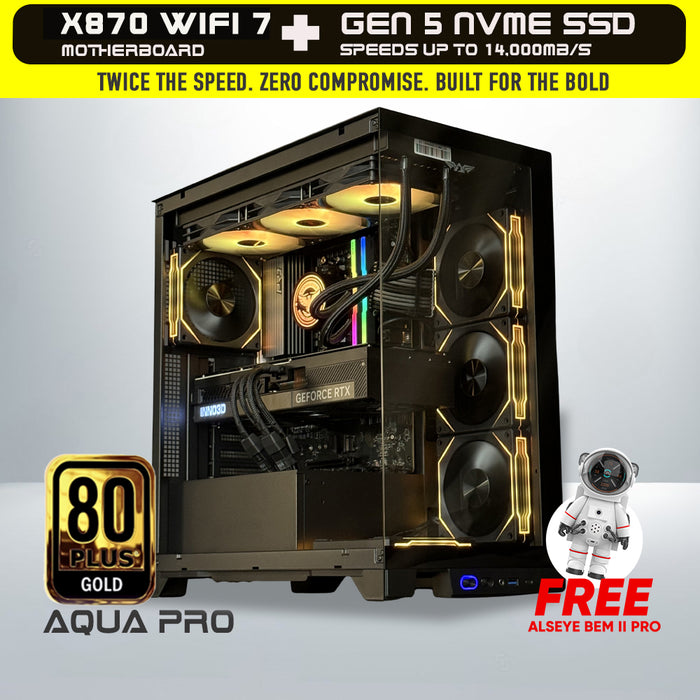 RYZEN 9 9900X + RTX 5080 (GEN 5 NVME)