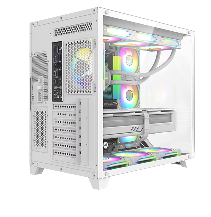 ARMAGGEDDON X-CURVE GIGA 10 PC chassis detail view