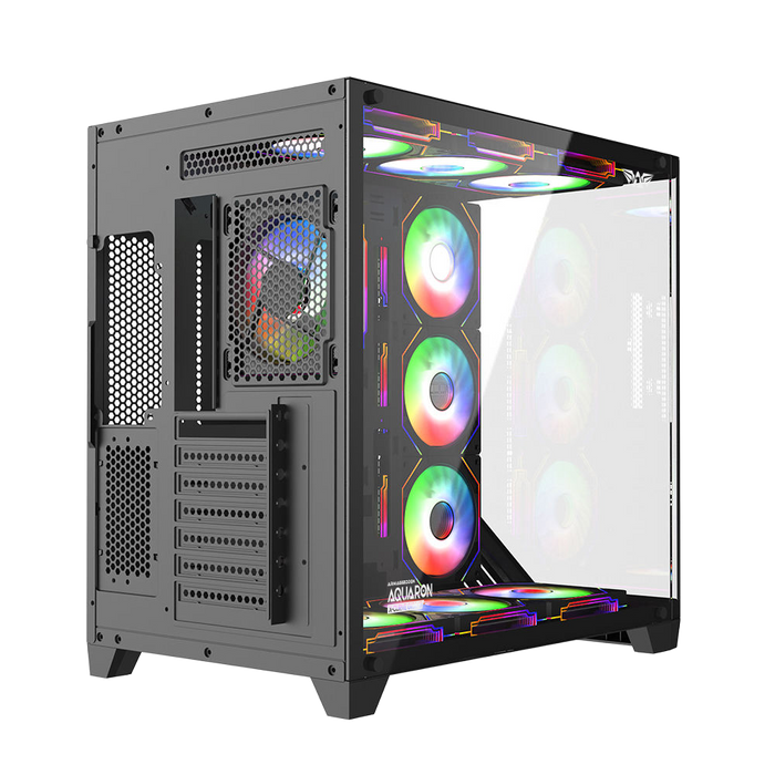 ARMAGGEDDON X-CURVE GIGA 10 PC chassis detail view