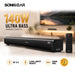 SonicGear SonicBar HD7000 Ultra Bass 140W TV Soundbar Bluetooth 5.0 | HDMI ARC, Optical & Dual Karaoke Mic Input
