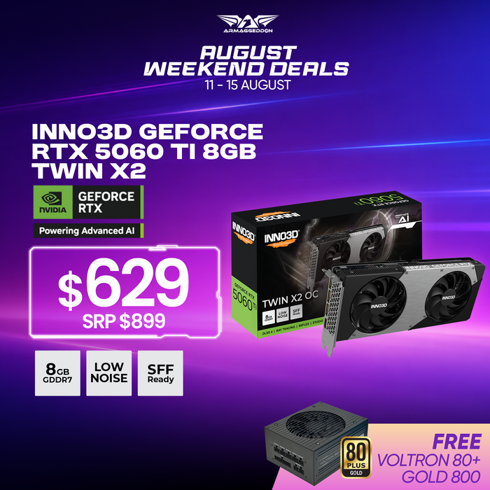 INNO3D GeForce RTX™ 5060 Ti 8GB TWIN X2