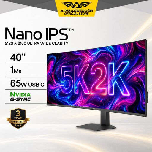 Armaggeddon PXP 40 UXN 40" 5K2K Nano IPS Curved By LG Ultrawide Monitor