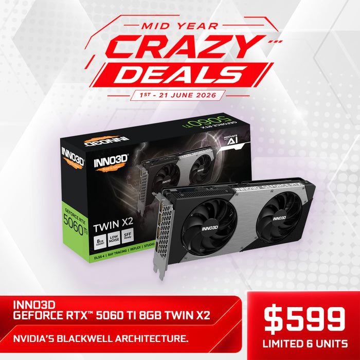 INNO3D GeForce RTX™ 5060 Ti 8GB TWIN X2
