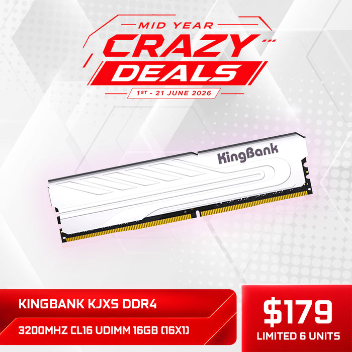 KINGBANK KJXS DDR4 3200MHz CL16 UDIMM 16GB (16X1)