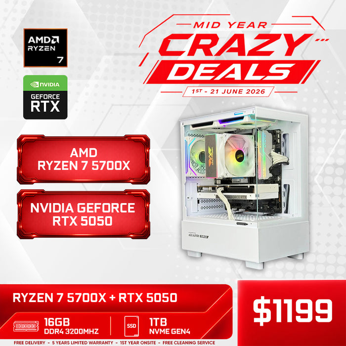 RYZEN 7 5700X + RTX 5050