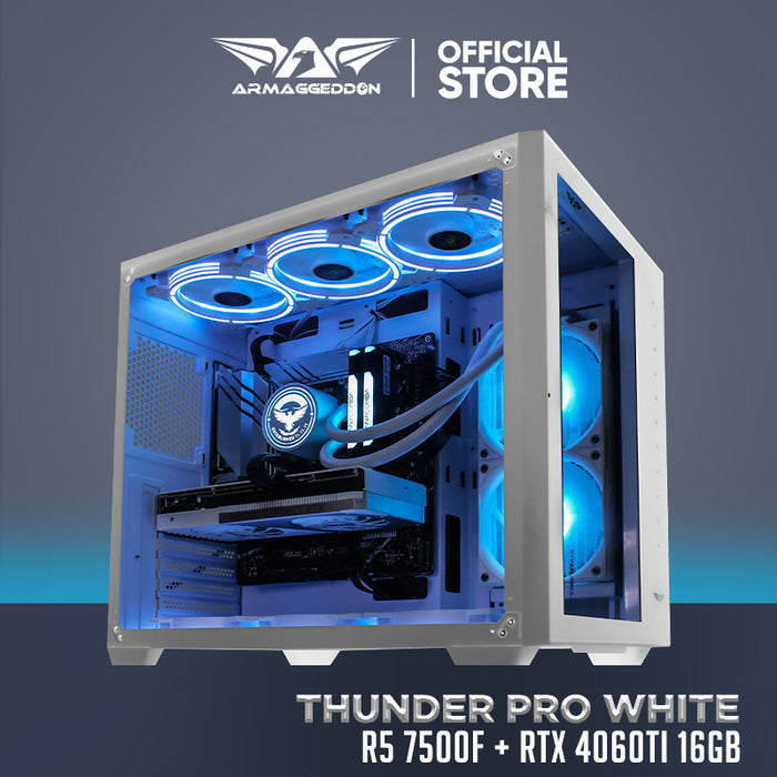 Thunder Pro White | R5 7500F + RTX 4060TI 16GB