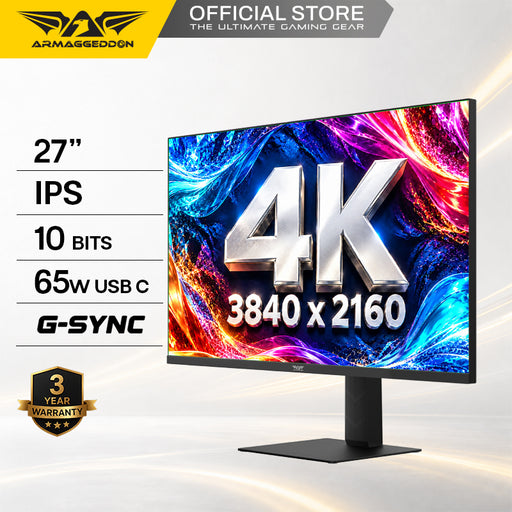 Armaggeddon PXP 27 UPG 27" 4K 60Hz / IPS Professional Monitor FreeSync & G-SYNC Compatible