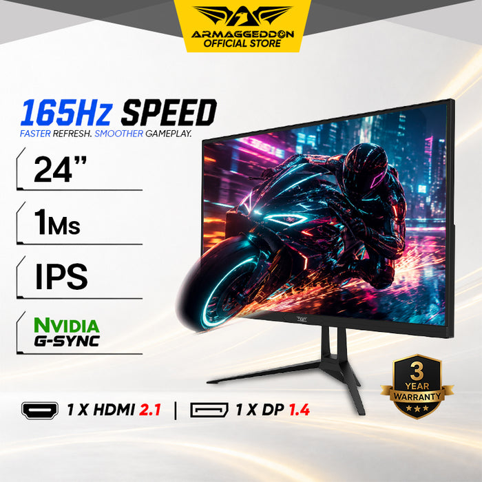 Armaggeddon PXP 24G 24" IPS 165Hz Full HD Gaming Monitor