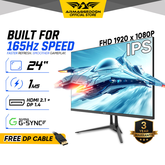 Armaggeddon PXP 24G 24" IPS 165Hz Full HD Gaming Monitor
