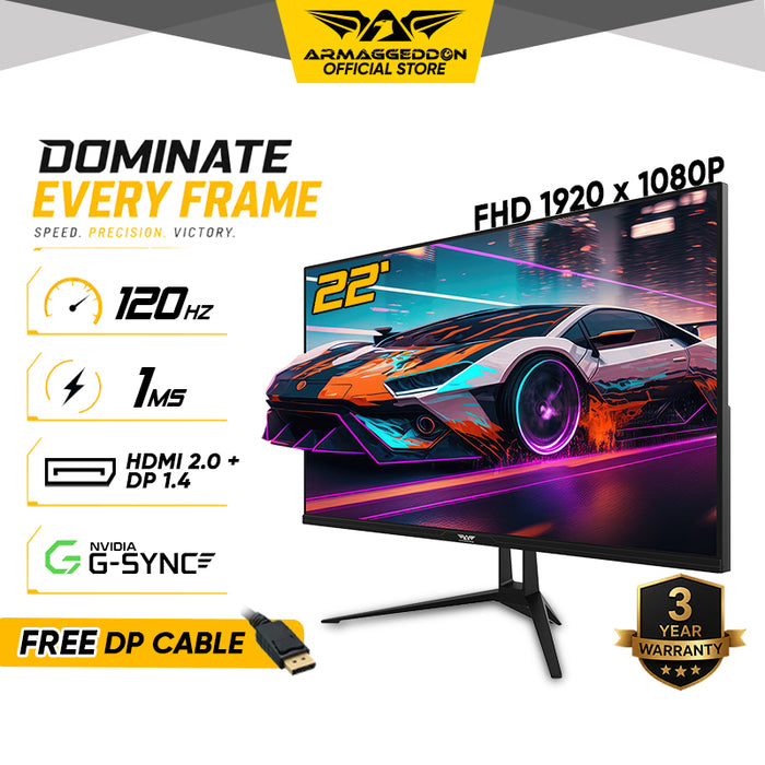 Armaggeddon PXP 22G 22" 120Hz Full HD Gaming Monitor
