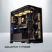 Aqua Hue RTX 5090 gaming PC alternate angle