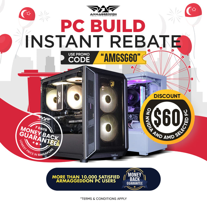THUNDER PRO R5 7500F + RTX 5060 Ti 8GB/16GB | TIMBER M (Same Day Delivery)
