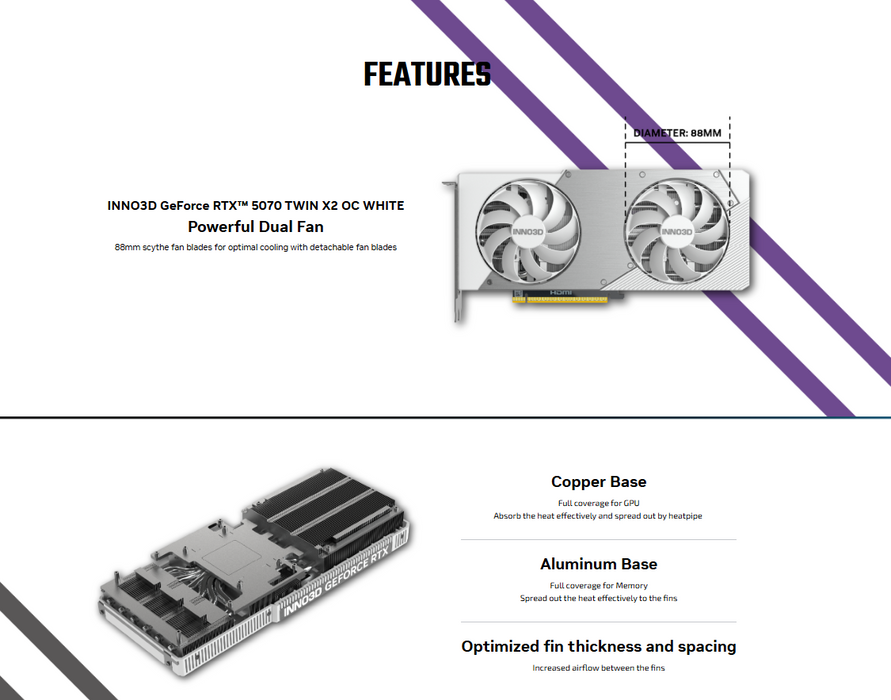 INNO3D GeForce RTX™ 5070 TWIN X2 OC