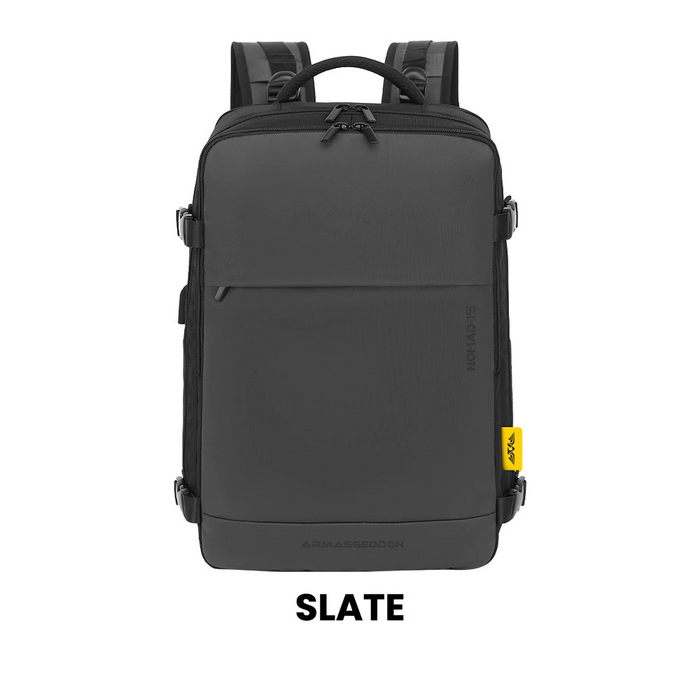 Armaggeddon Nomad 15 Flight Approved Travel Laptop Backpack with Anti Theft Lock, USB-A & USB-C Charging Ports and Shoe Compartment