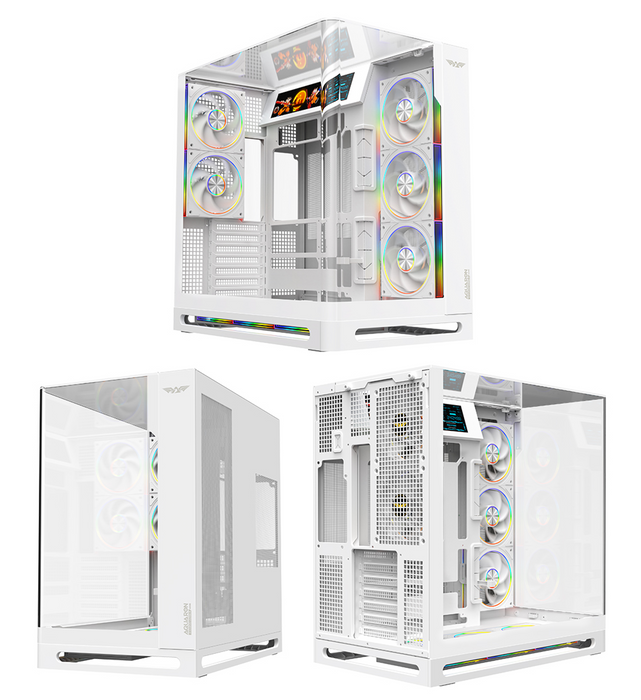 ARMAGGEDDON AQUARON X-CURVE VISION 8 PC chassis detail view